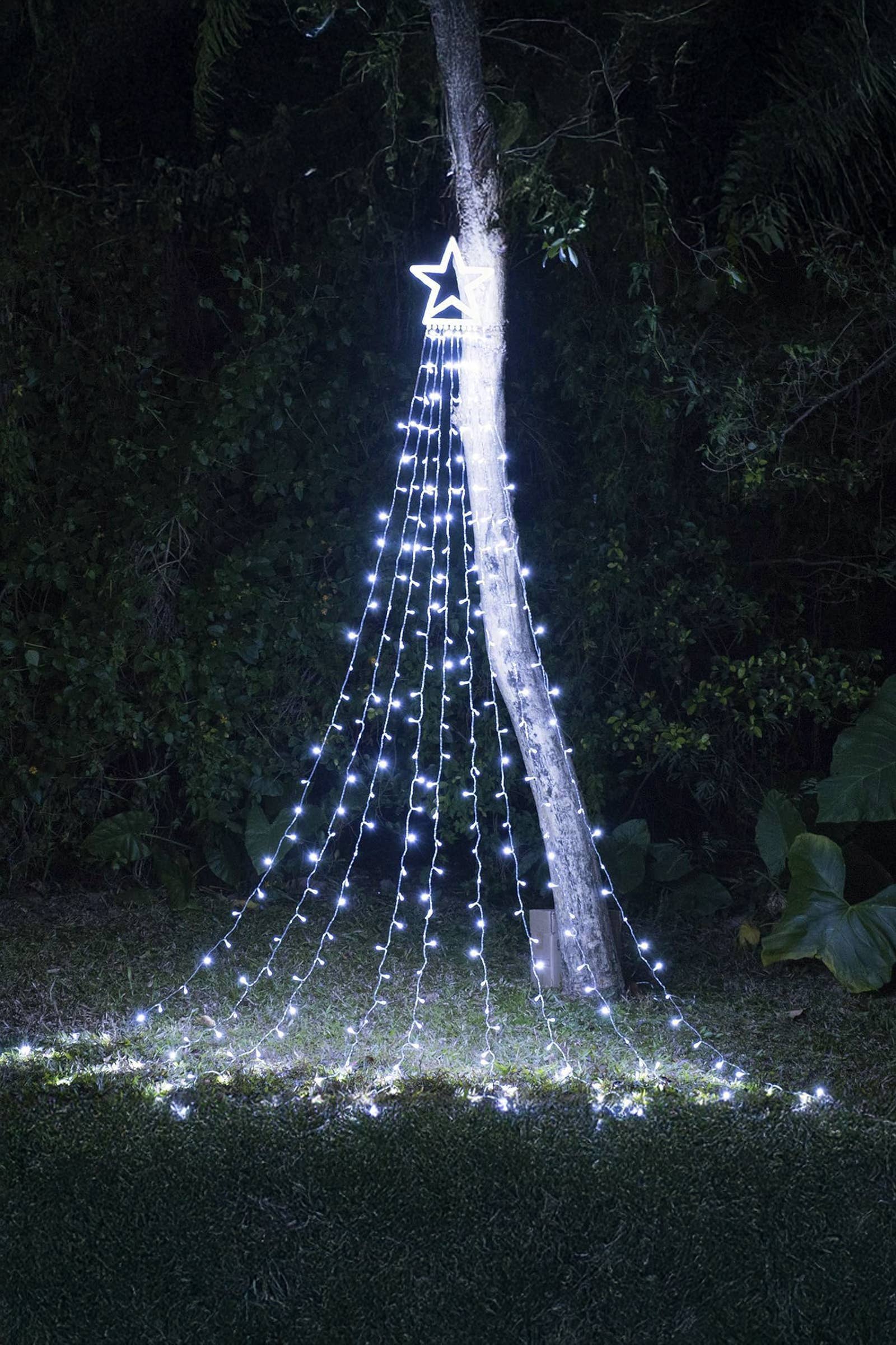 Cap Zone - Wholesale String Lights - Christmas Tree Star Spangled Warm White Led Lights2