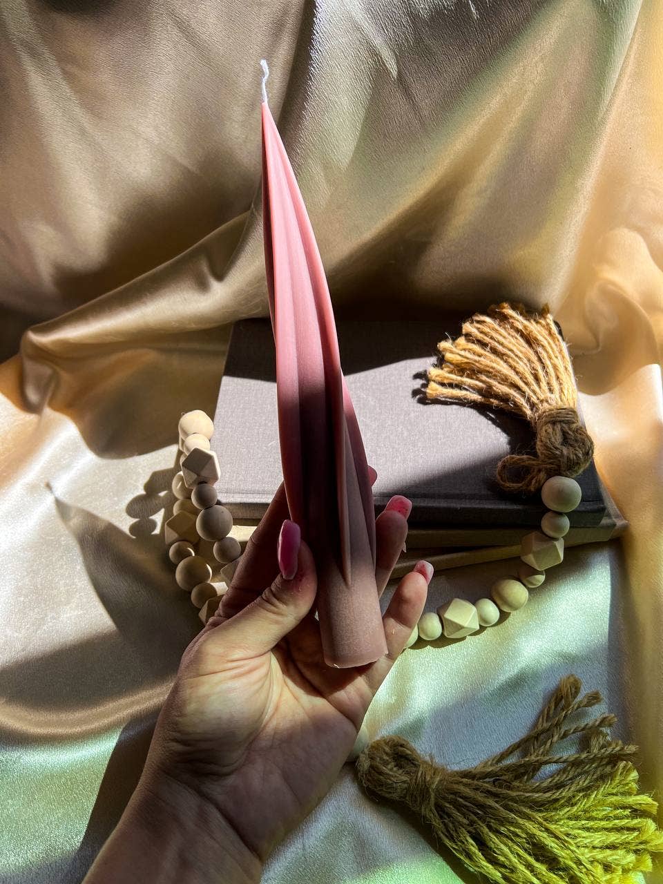 Agaboo Candle – Vela/castiçal cónico por atacado – Vela Espiral Alta 9,5x1 1/8 pol.4