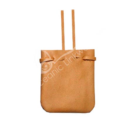 Oceanic Linkways Inc - Wholesale Spiritual Stone/Crystal - (PK 3)POUCH - LEATHER SOFT NATURAL WITH STRAP (PK 3) 2.75 X0