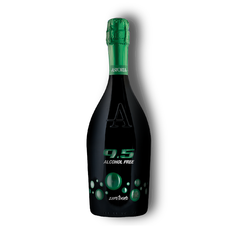 Metina SAS – Bebidas espirituosas/vinho/cerveja não alcoólicas por atacado – Vinho Espumante Sem Álcool 9.5 Cold Wine ZEROTONDO Astoria 75 cl6