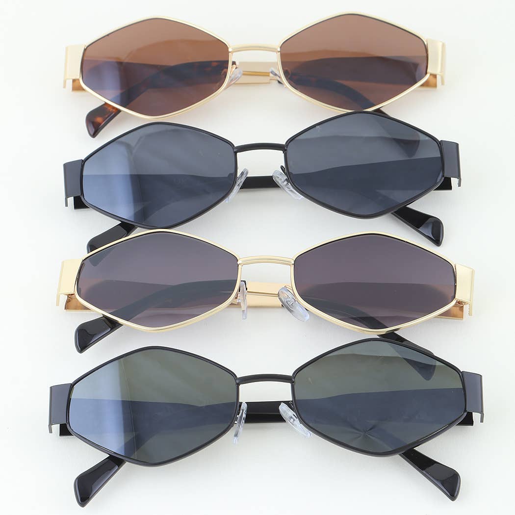 MIX Modern Geometric Diamond Sunglasses for wholesale on Faire0