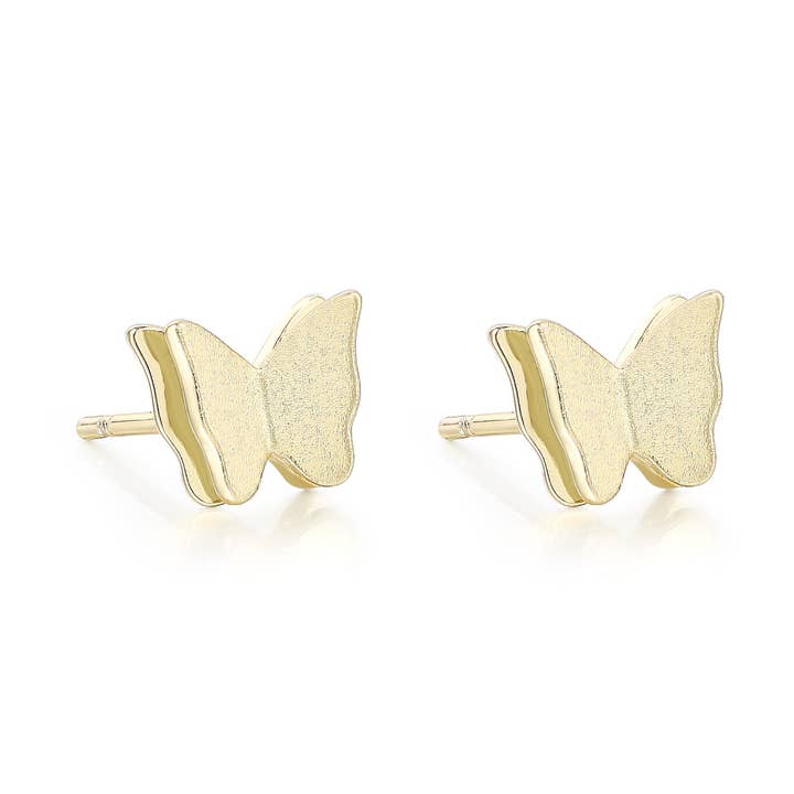 3D Gold Butterfly Push Back för wholesale av The Tiny Gem