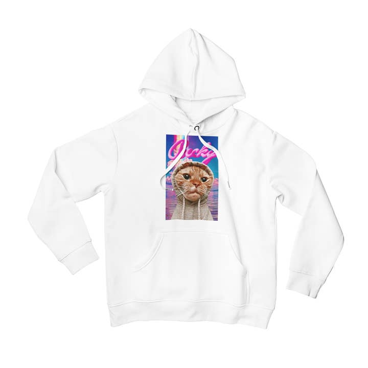 Becky Hoodie Cat Hooded Sweatshirt for wholesale by Becky Loves You