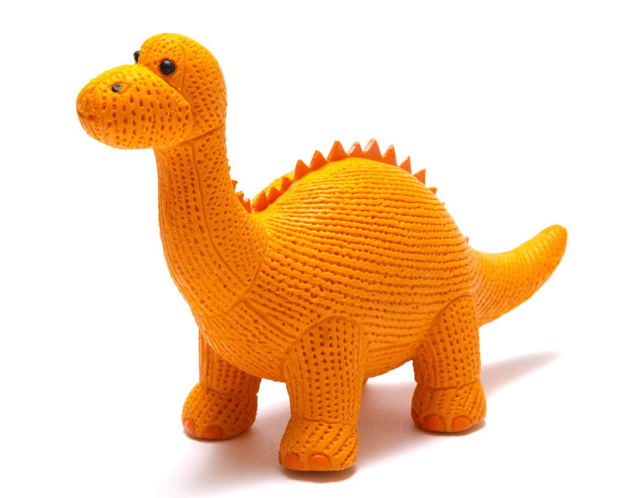 Best Years Ltd - Wholesale Bath Toy - Baby - Rubber Orange Diplodocus Dinosaur Toy, Bath Toy and Teether14