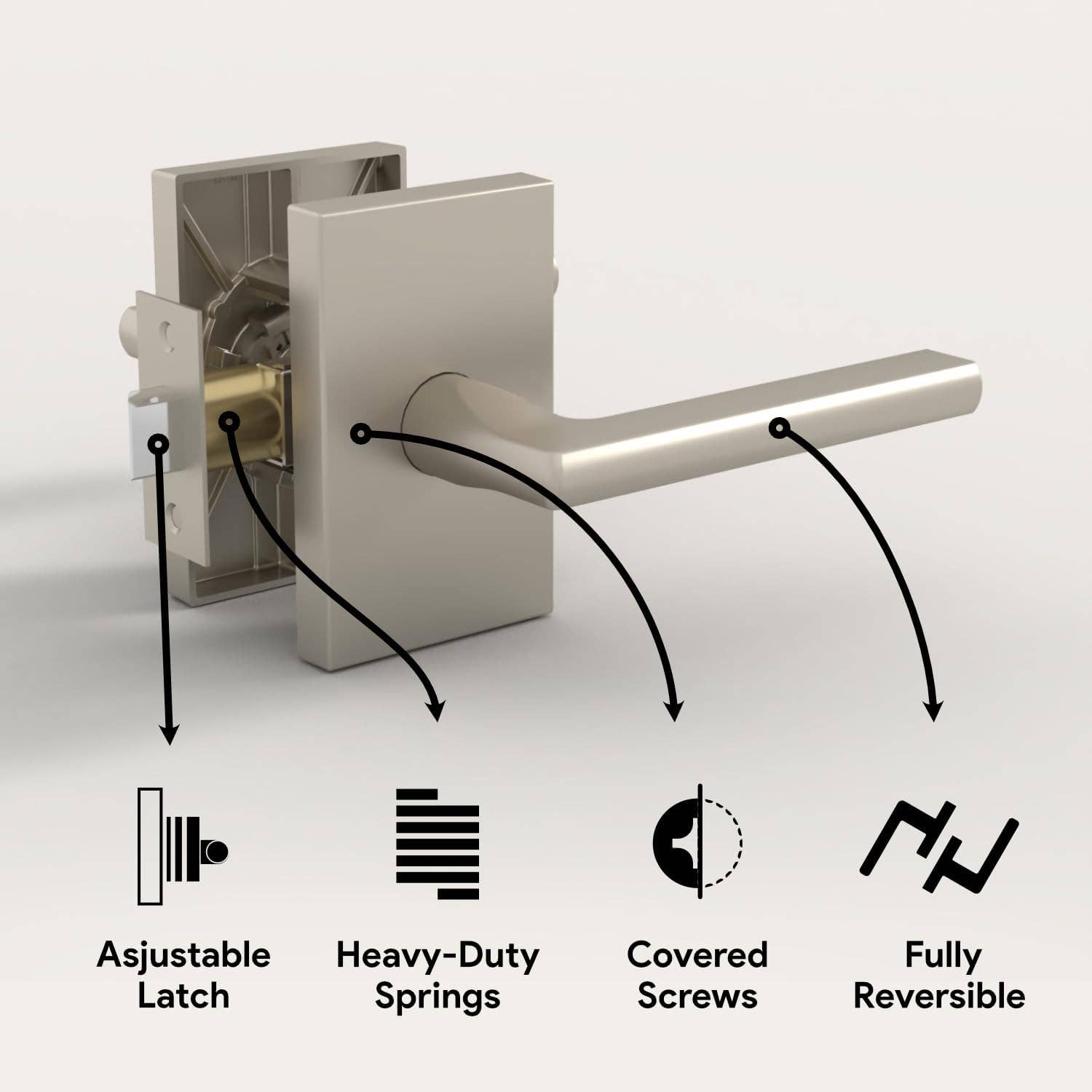 Mega Handles - Wholesale Knob/Pull - Glamor Passage | Door Lever Handle3