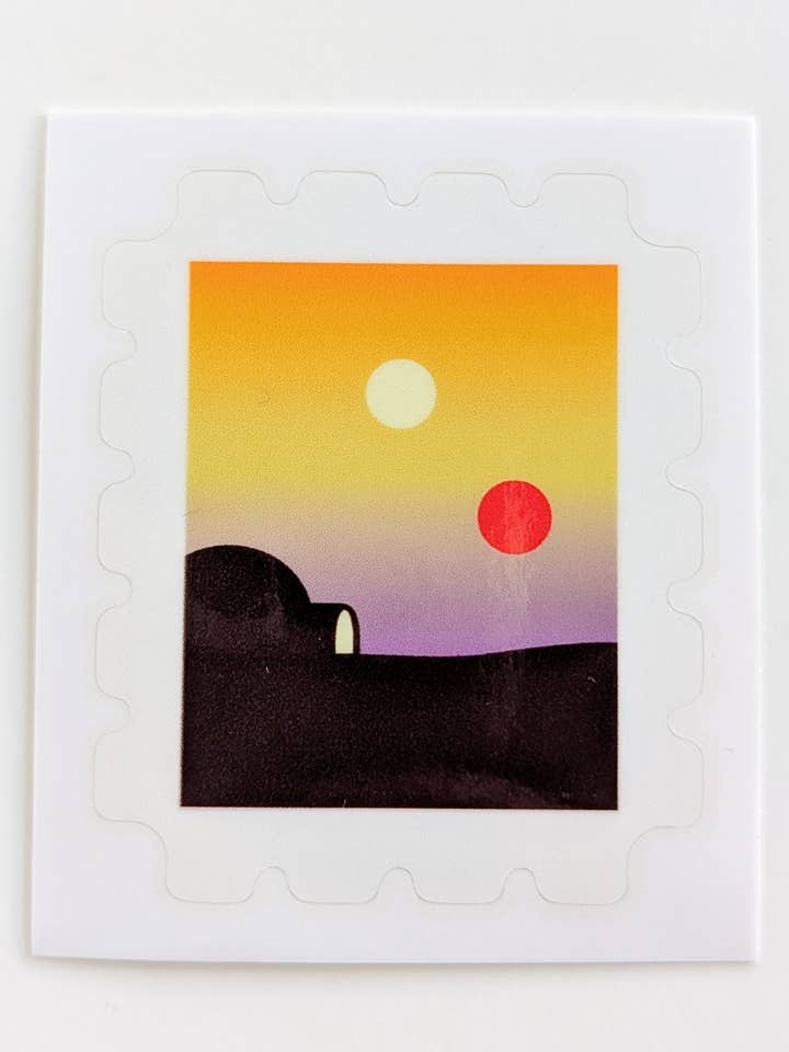 Tatooine Stamp | Vinyl Sticker for wholesale by Intensely Distracted