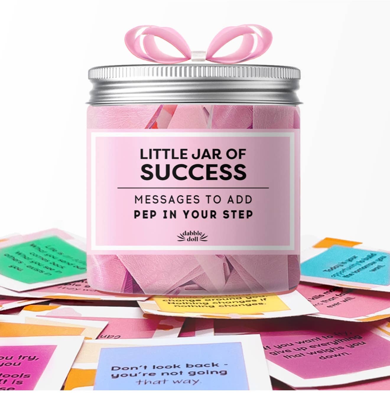 Dabble Doll - Wholesale Friendship Card - Success Jar-Uplifting Mood Boosting Motivation Gift with Box0