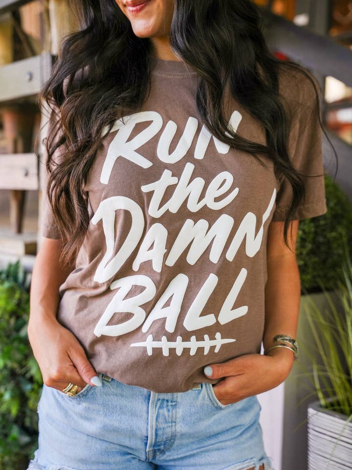 RUN THE DAMN BALL TEE for wholesale by Summer Tees