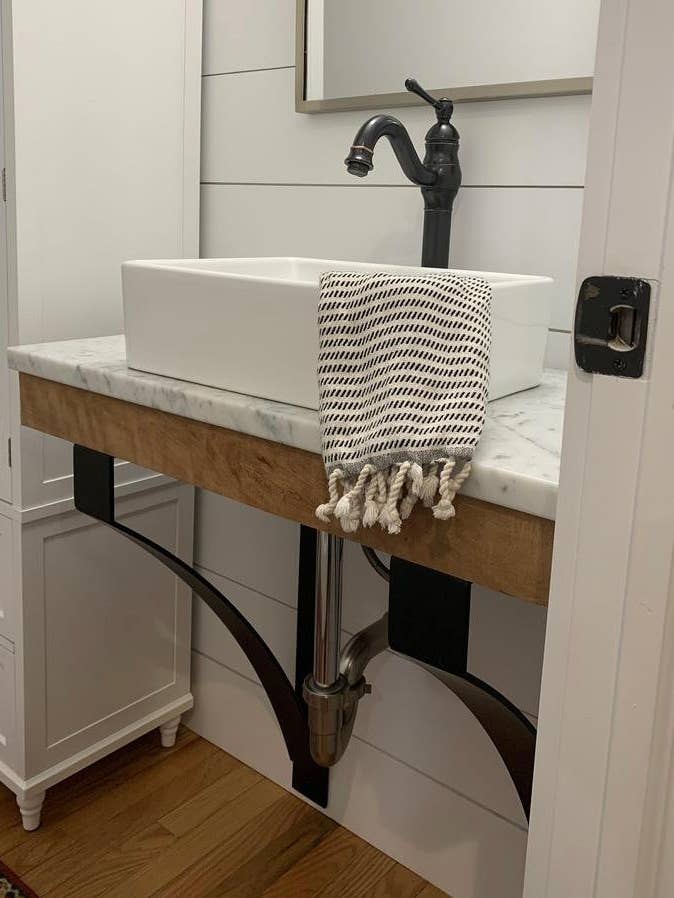 The Rochester Countertop and Desk Supports for wholesale by Industrial Farm Co