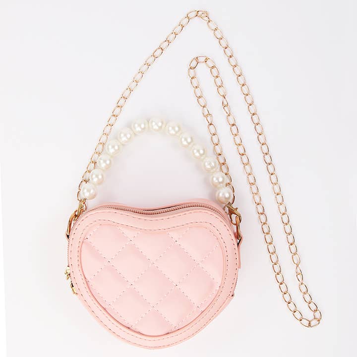 Sparkle Sisters by Couture Clips - Wholesale Crossbody Bag - Kids - Quilted Heart Purse