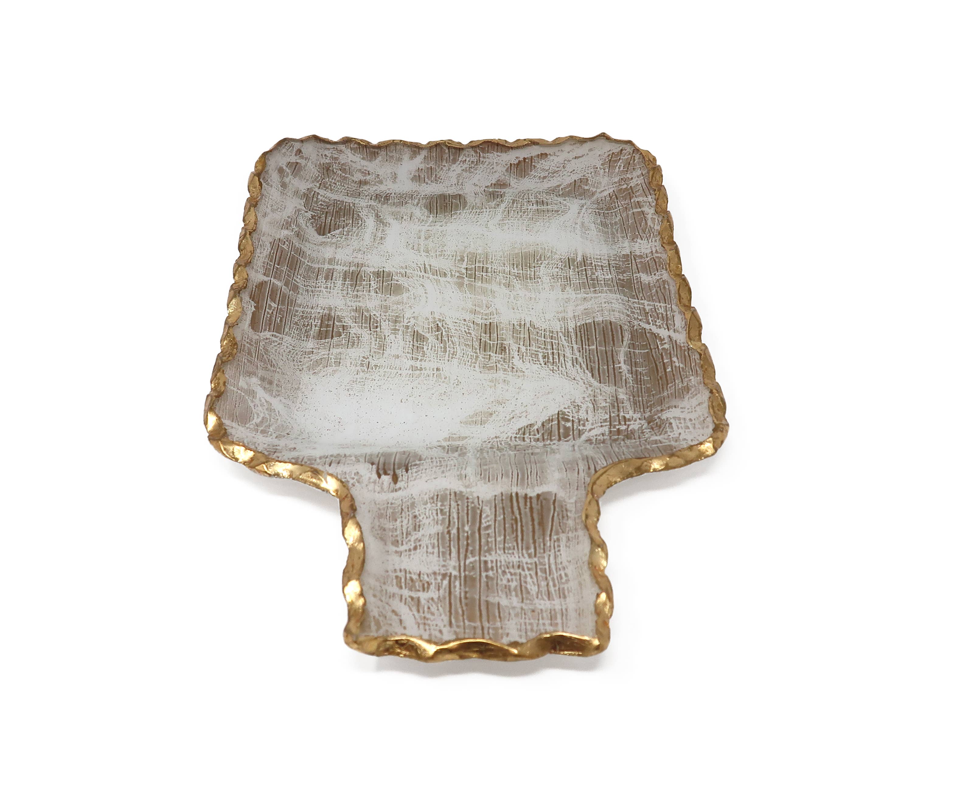 VIVIENCE - Venta al por mayor Bandejas decorativas - Bandeja dorada cepillada1