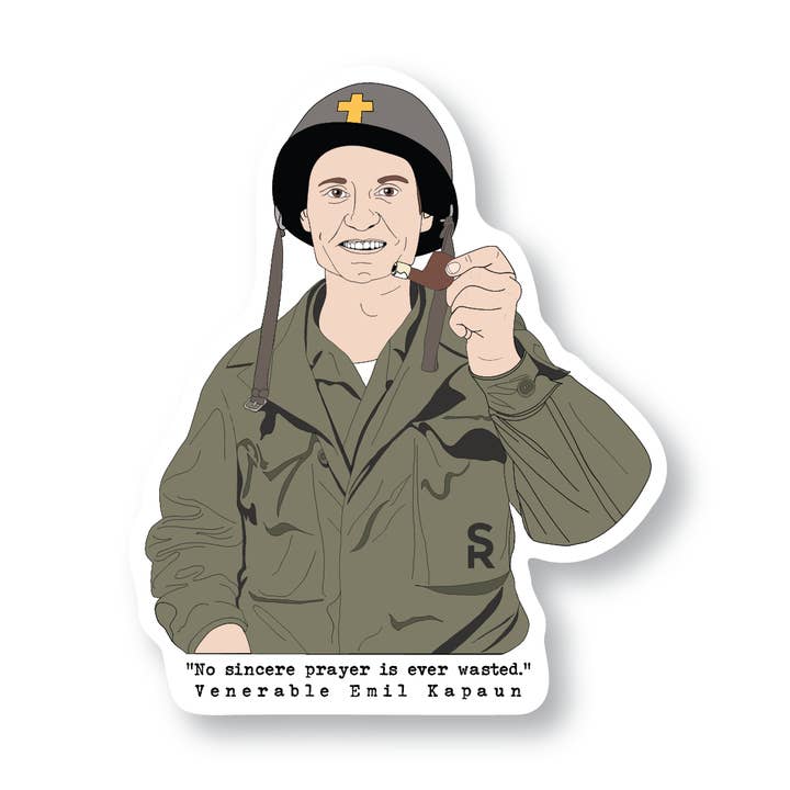 Sock Religious - Wholesale Sticker - Venerable Fr. Kapaun Sticker0