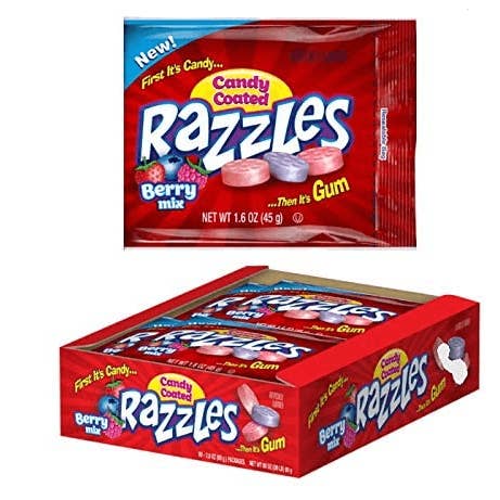 Royal Wholesale - Wholesale Hard Candy - Concord Razzles Berry 24ct