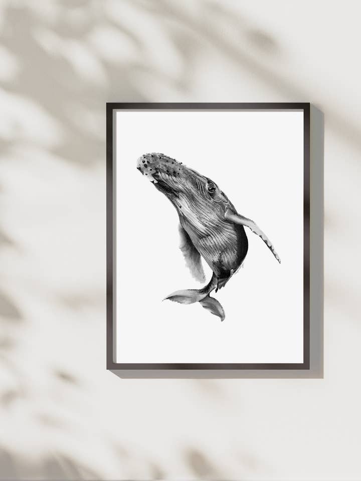 Humpback Print for wholesale by Pen On Paper Co