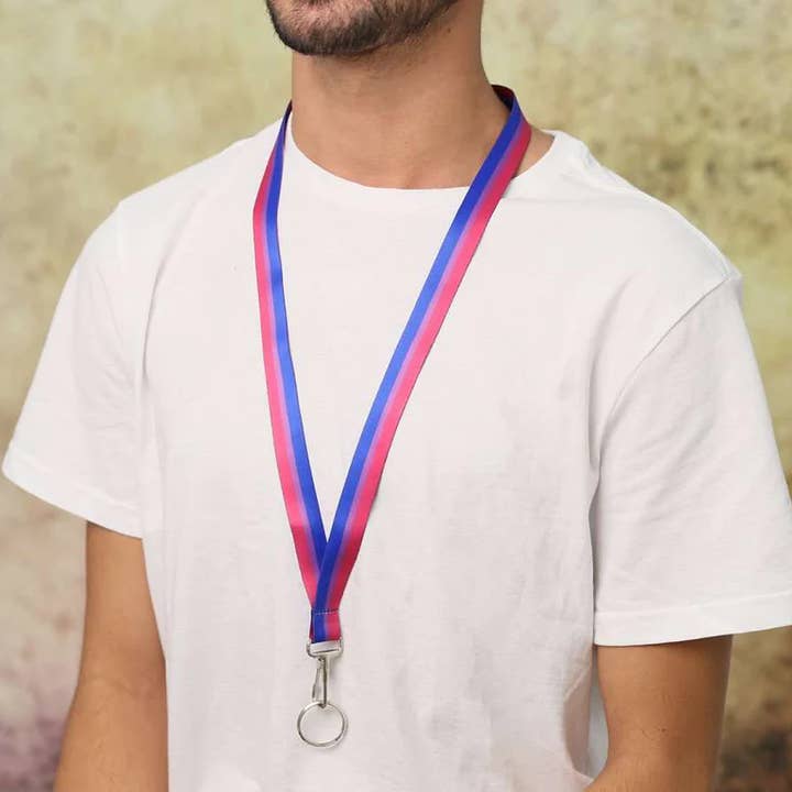 The Awareness Company - Wholesale Lanyard - Unisex - Bisexual Flag Lanyards4