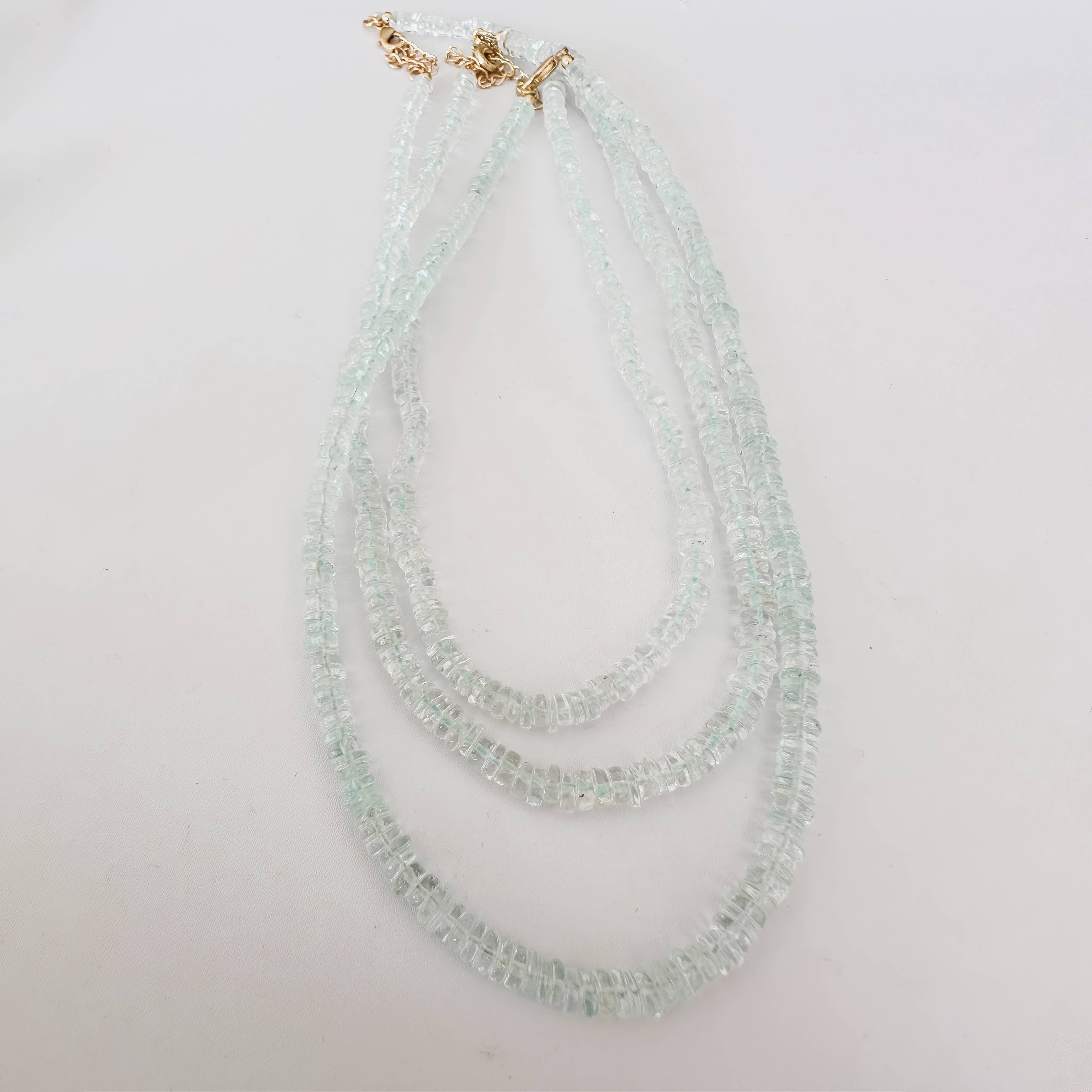 Topaz Necklace | Sky Blue | Summer Gemstone Clasp Necklace for wholesale on Faire3