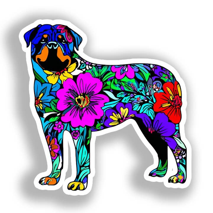 Rottweiler Hund Dekal Klistermärke # A018173 för wholesale av Yoonek Graphics