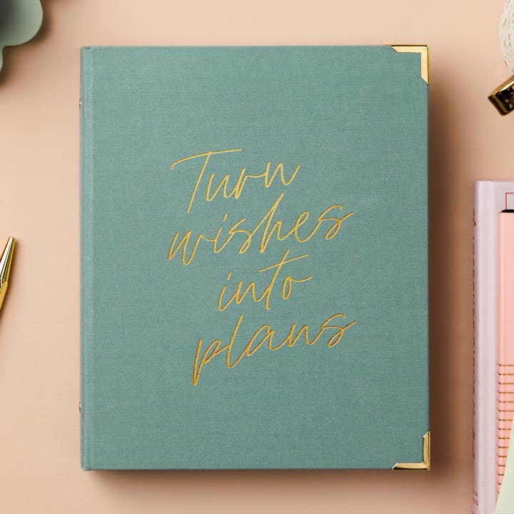 Convierte tus deseos en planificador y diario de planes (de mediados de año o sin fecha) para venta al por mayor de Martha Brook