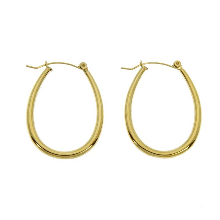 Fatima steel earrings for wholesale by Les Cleias