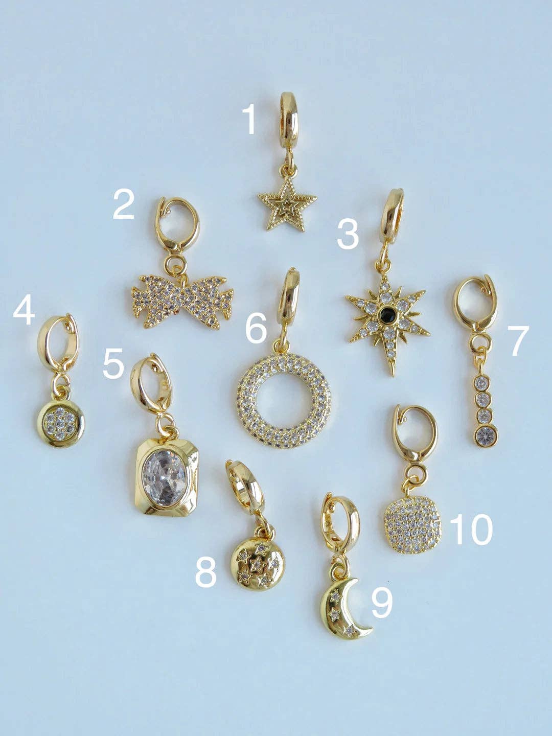 Curated By Suarez - Wholesale Individual Charm/Pendant - Symbolic Clip Charm  - Charms with Hinged Clasp0