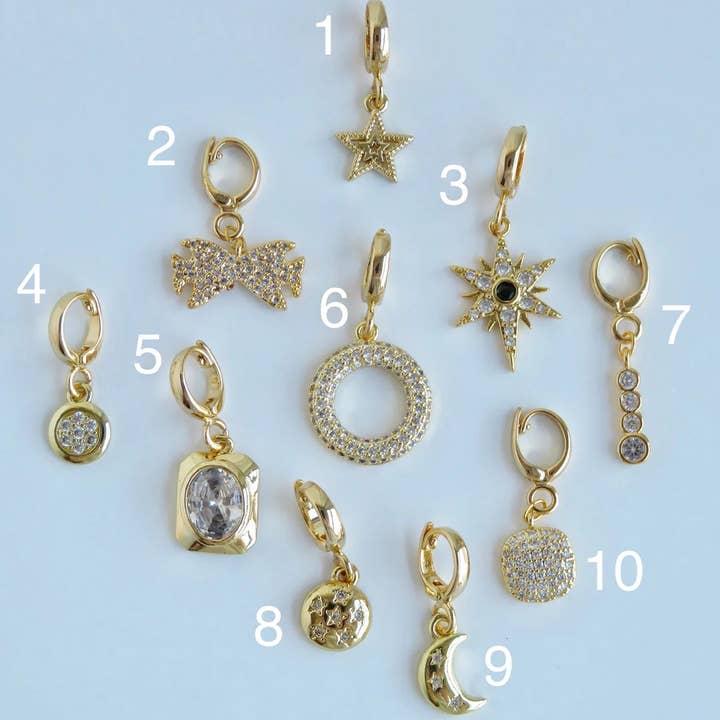 Curated By Suarez - Wholesale Individual Charm/Pendant - Symbolic Clip Charm - Charms with Hinged Clasp