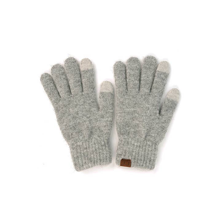 Hana - Wholesale Gloves - Women's - C.C Heather Knit Plain Gloves9