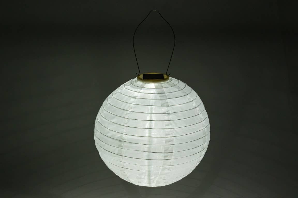 Allsop Home & Garden - Wholesale Outdoor/Lawn Light - Soji Original 12" Globe Solar Lantern - White12