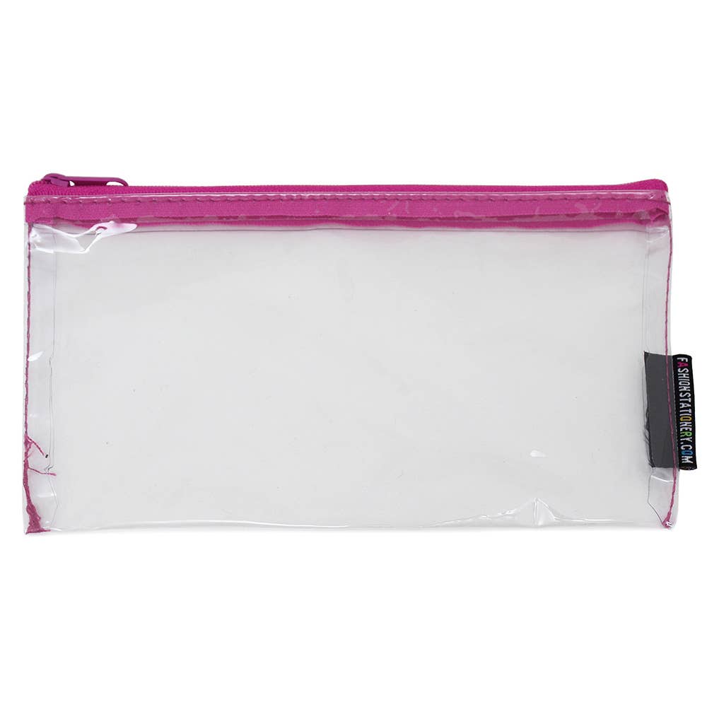 Powell Creative Products Ltd – wholesale Pencil case/pouch – Clear Small Exam Pencil Case Flat See Through Back To School10