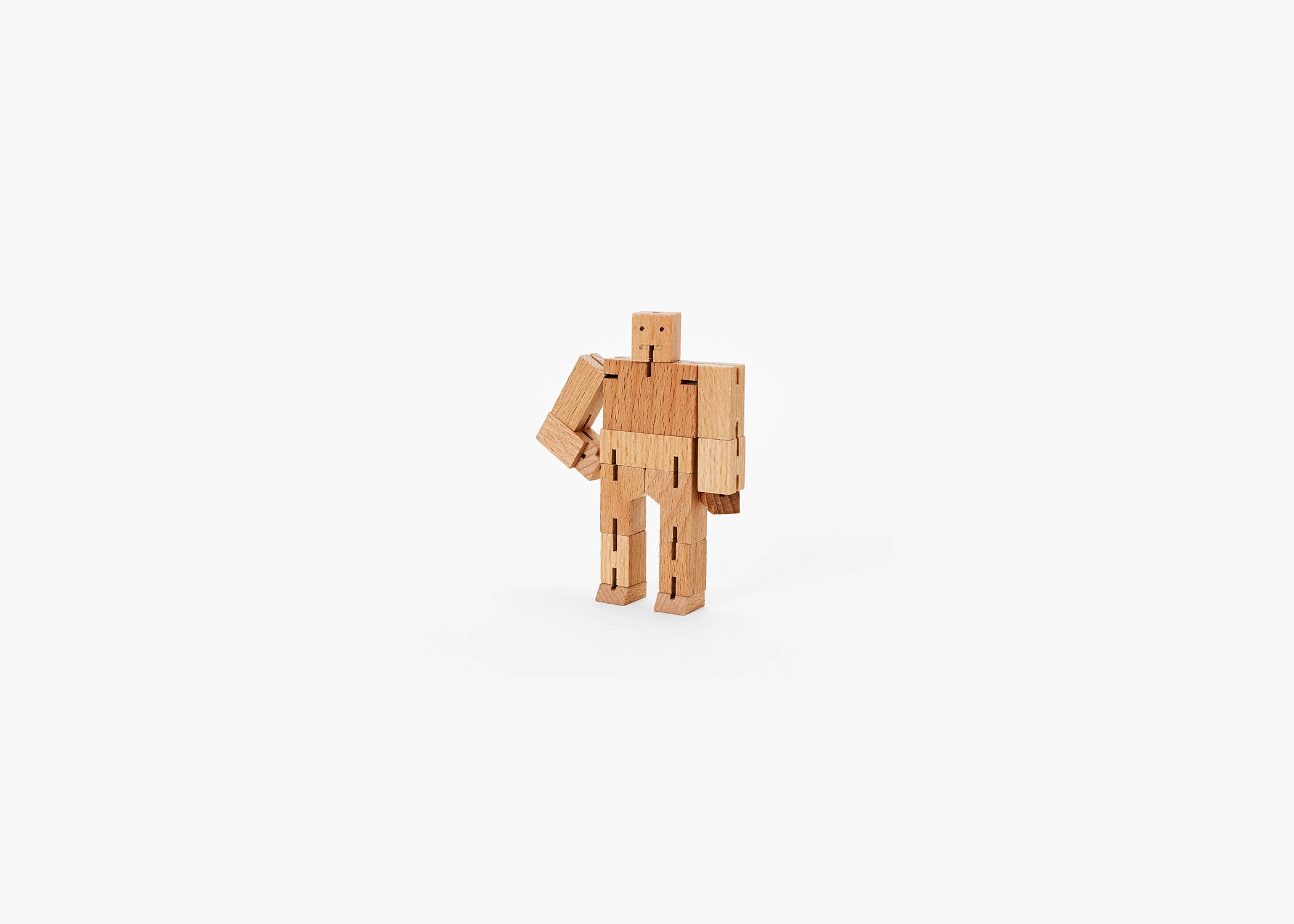 Areaware - Wholesale Wood Toy - Kids - Cubebot Micro - Natural