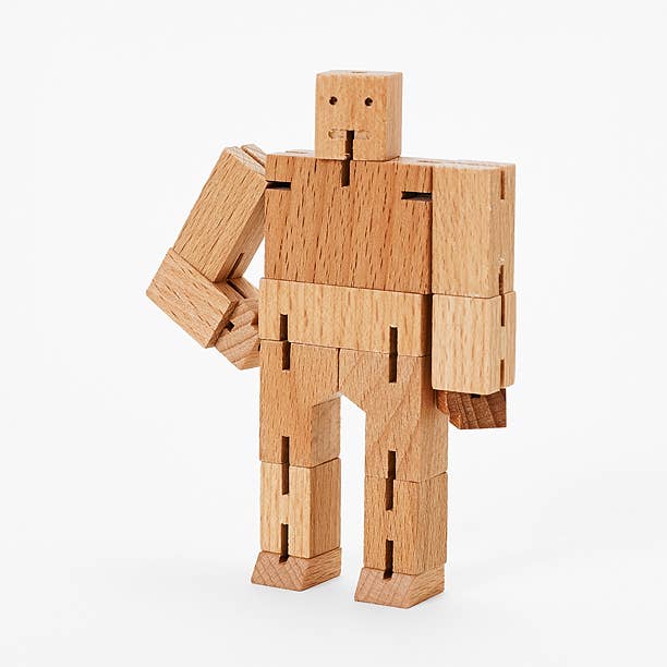 Areaware - Wholesale Wood Toy - Kids - Cubebot Micro - Natural0