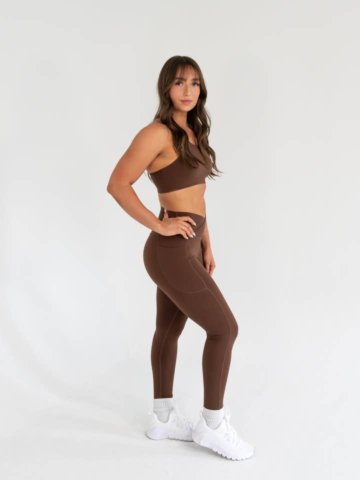 Savage Babe Collection - Vente Brassière de sport – femme - Soutien-gorge Omnia - Marron caroube5