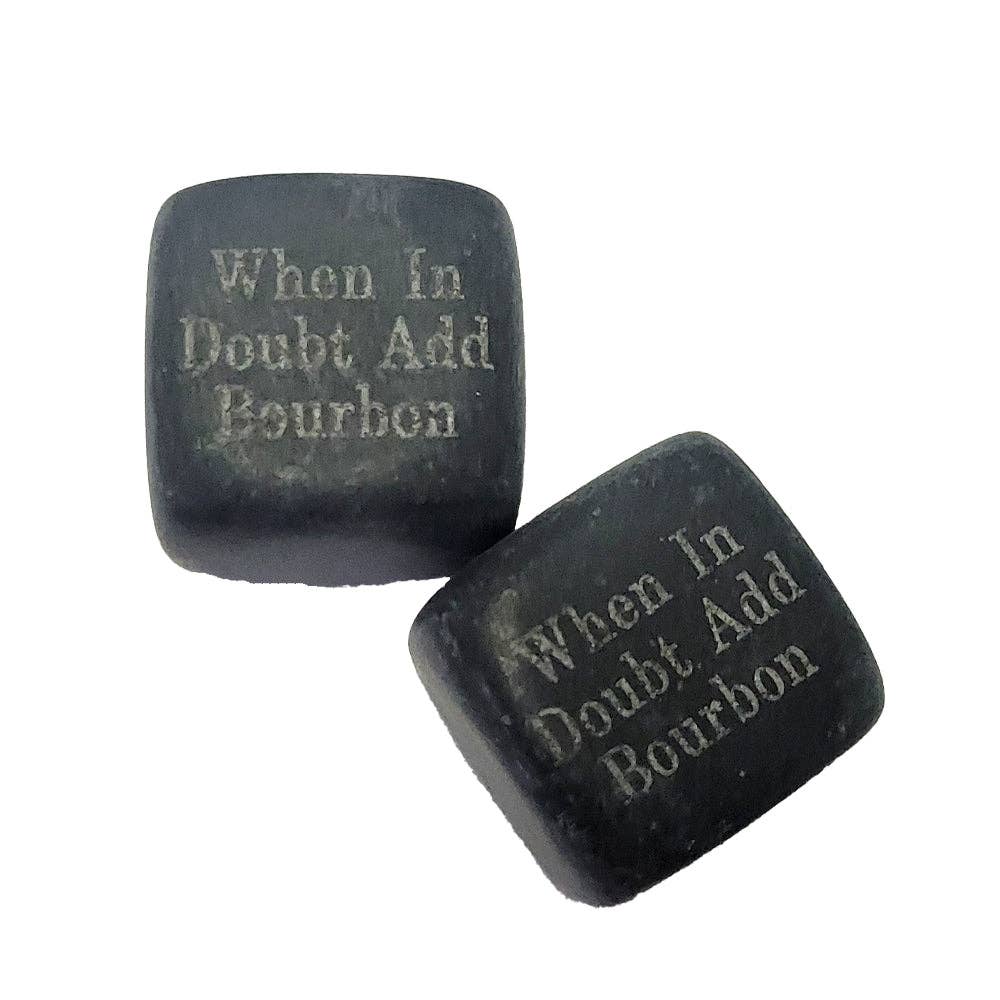 Layne Wilson - Wholesale Drink Chilling Cubes - When in Doubt Add Bourbon Whiskey Stones and Stave Set4