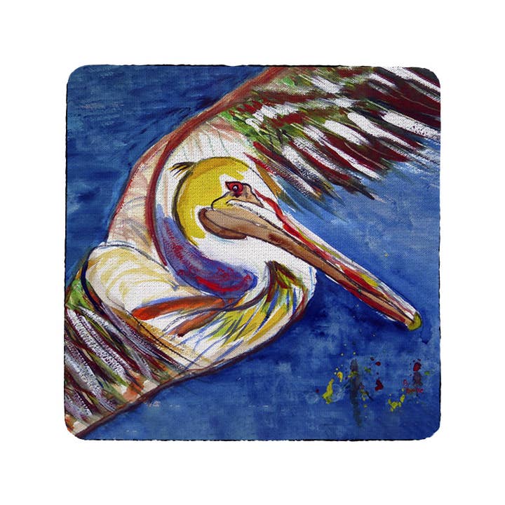 Set di 4 sottobicchieri Pelican per la vendita all'ingrosso da parte di Betsy Drake Interiors