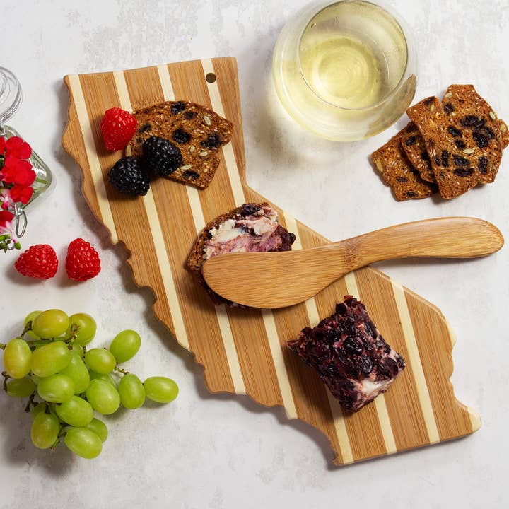 California Charcuterie Board & Cheese Spreader Knife Set for wholesale by Totally Bamboo
