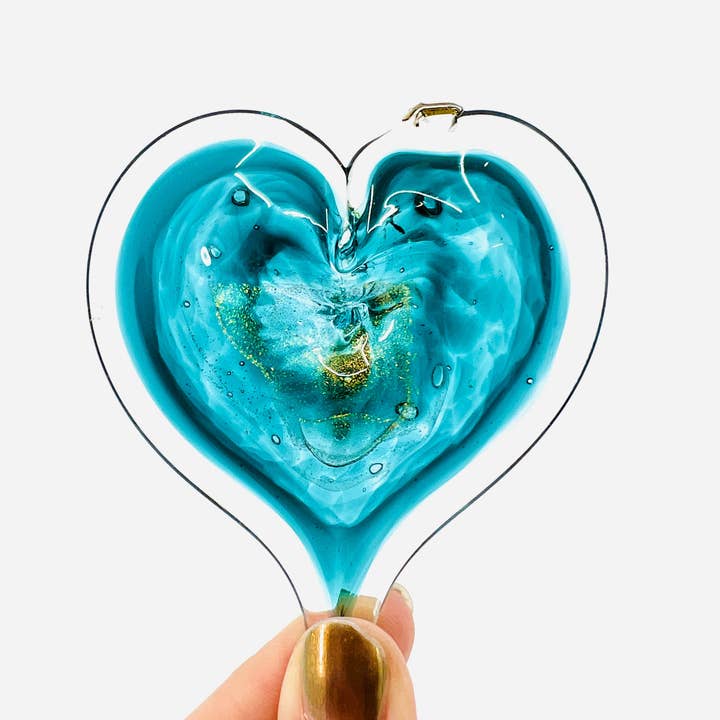 Luke Adams Glass - Wholesale Ornament - Birthstone Small 3" Hearts Set