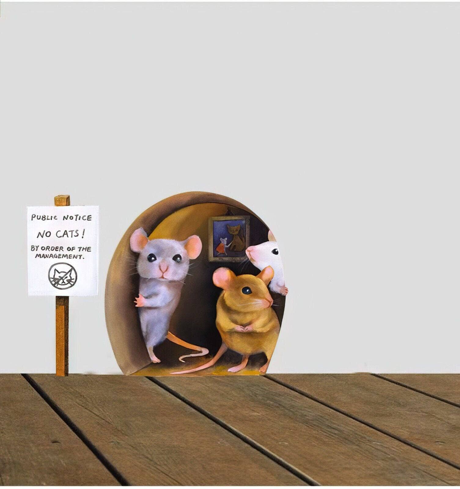 Wonderwallsboutique – wholesale Wall decal/stickers – 3D Cartoon Mouse Hole Wall Decals Removable Decor16