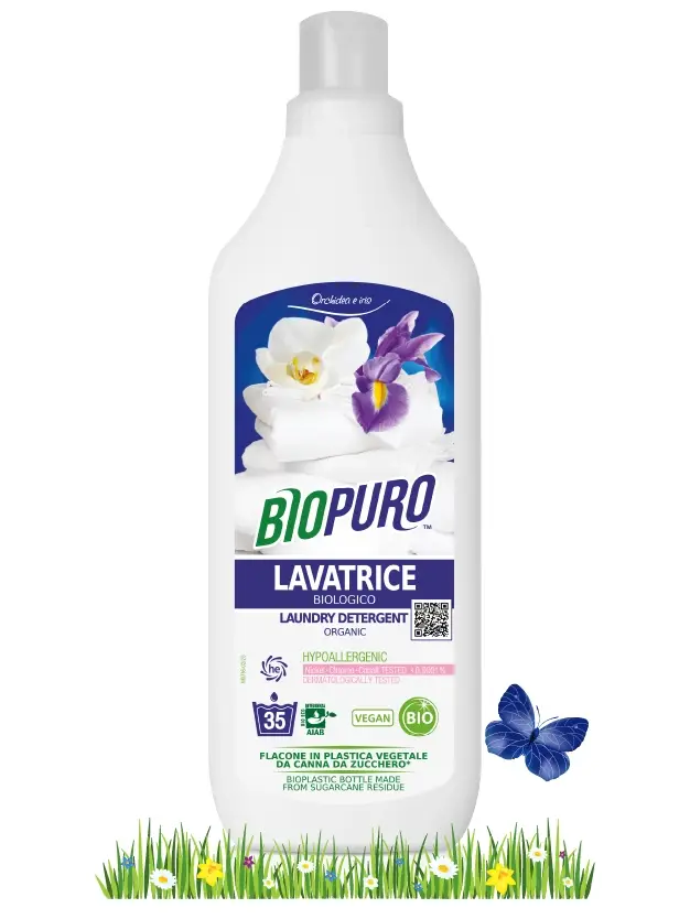NIVEL SRL SOCIETÀ BENEFIT - Wholesale Liquid Laundry Detergent - Biopuro - Bio Washing Machine - Orchid & Iris 1L0