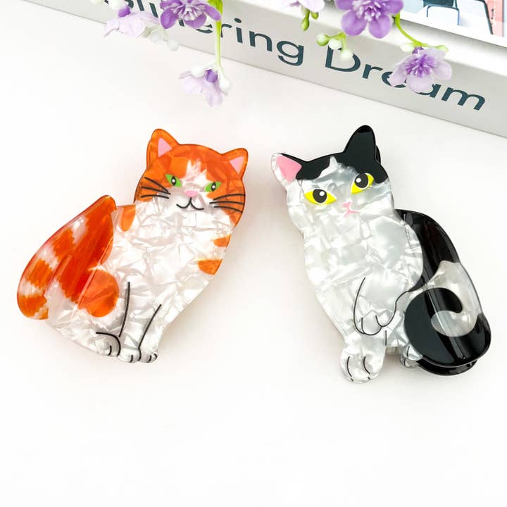 Niedliche sitzende Katze Haarspange, Haustier Haarspangen für den Großhandel von SoapElenGlen