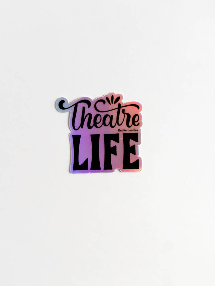 Theatre Life Holographic Sticker – Drama Kid Actor Gift Viny for wholesale by NatterDoodle