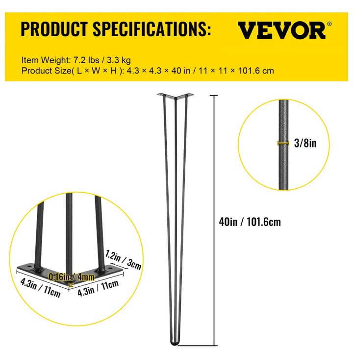 VEVOR - Wholesale Patio set - TZZT4PCS40YC3G001V06