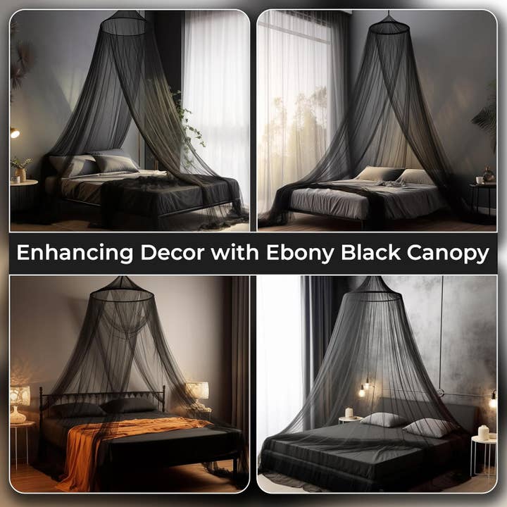 Bollepo - Venta al por mayor Dosel - Niños y bebés - Toldo de cama, negro