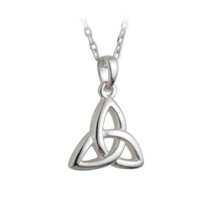 Elegante Sterling Zilveren Trinity Knot Hanger Ketting voor wholesale door Dublin Gift Company