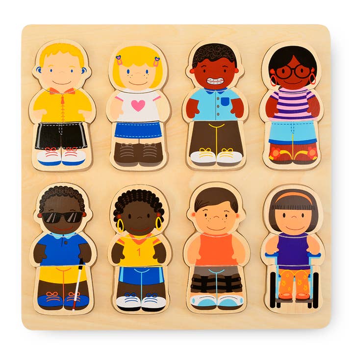Discovery Toys - Wholesale Puzzle - Kids - WE ALL BELONG Chunky Wood Puzzle