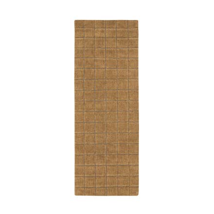 Woolable rug runner Mosaic Ochre for wholesale by Lorena Canals