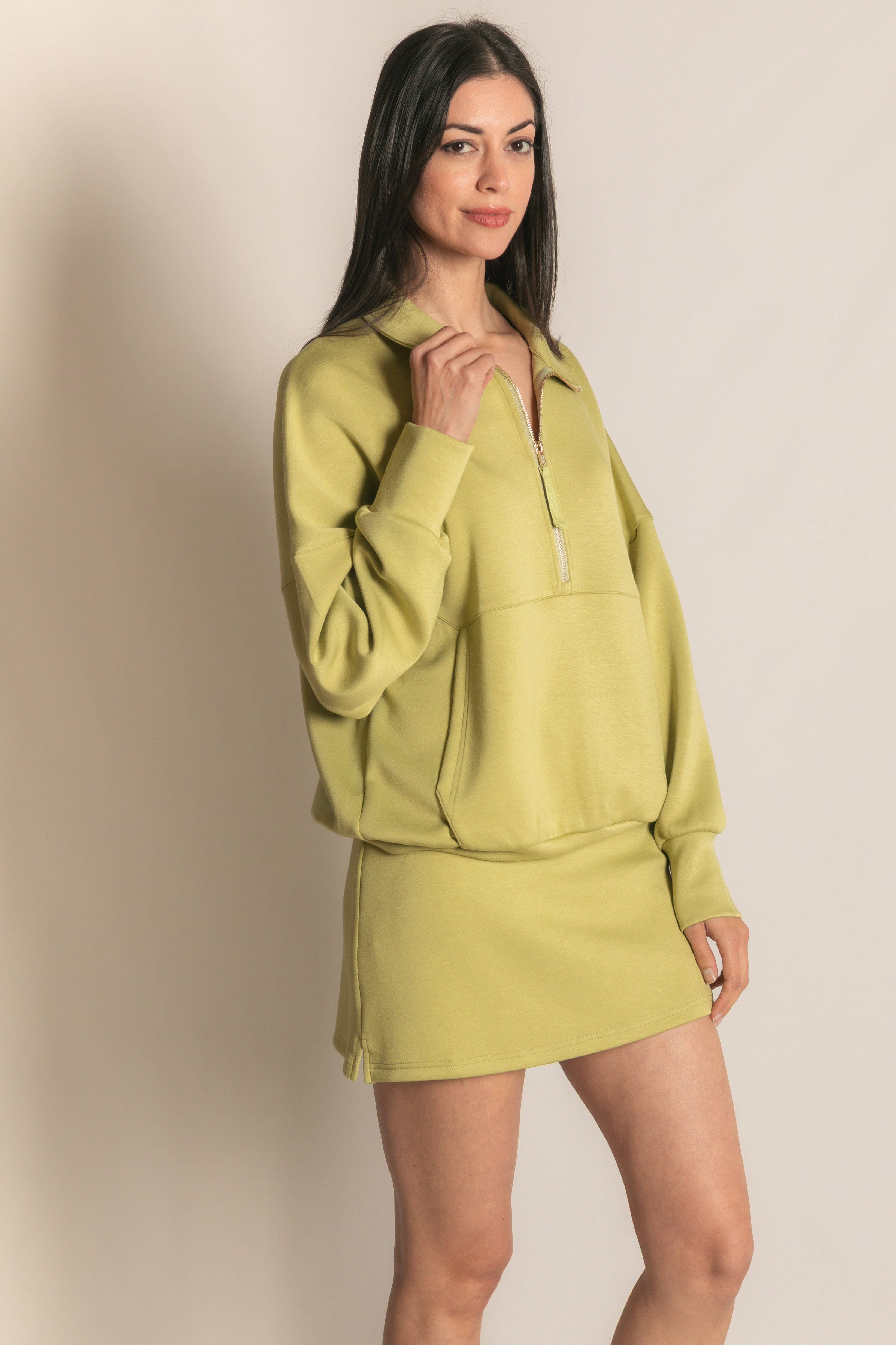 P. CILL - Vente Sweat-shirt – femme - Pull zippé P. CILL Butter en modal53
