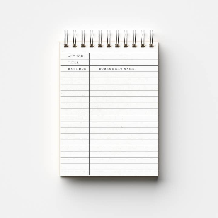 The Paxton Press - Wholesale Journal/Diary - Vintage Library Card Jotter - Customized Packaging Option!