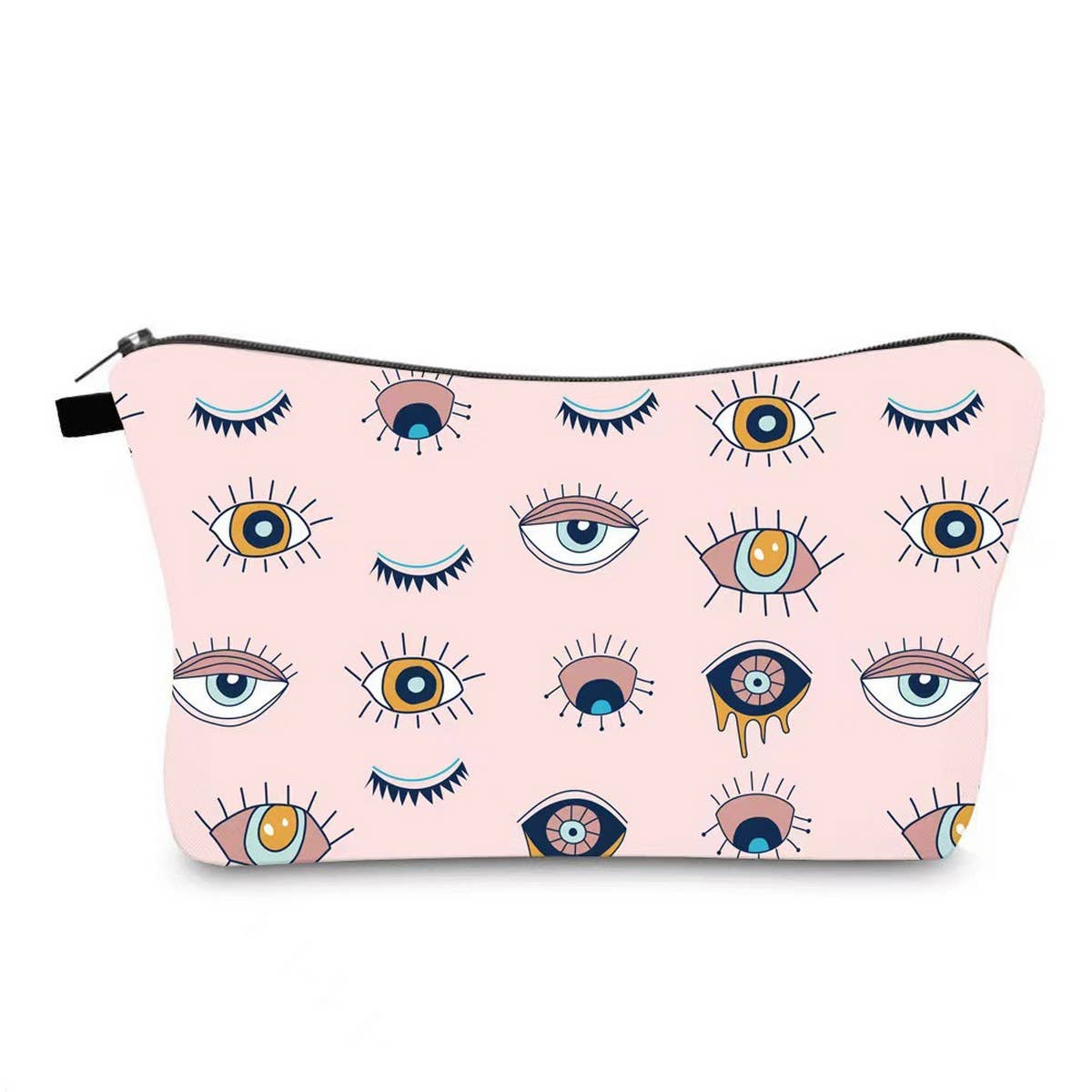 ACCITY - Wholesale Makeup/Cosmetic Bag - TRAVEL DEVIL'S EYE PRINT COSMETIC BAG_CWAB22525