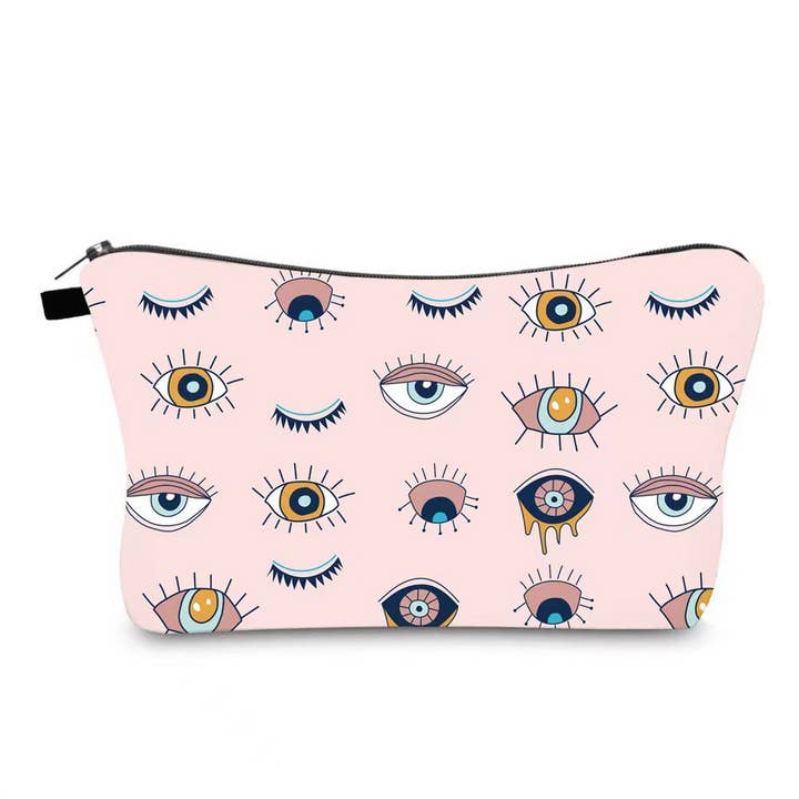 ACCITY - Wholesale Makeup/Cosmetic Bag - TRAVEL DEVIL'S EYE PRINT COSMETIC BAG_CWAB22525