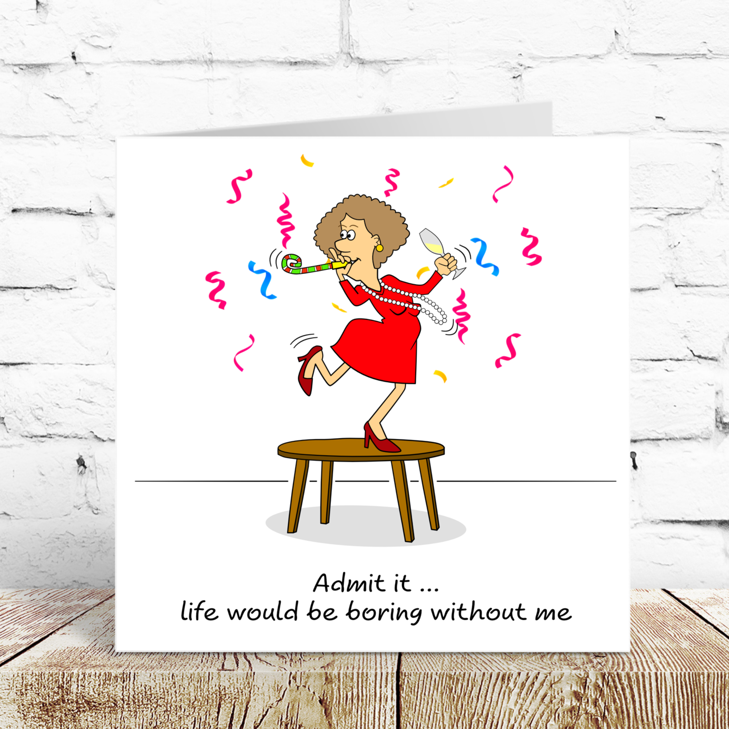 Swizzoo Cards - Wholesale Birthday Card - Funny Birthday Card Friendship for Husband, Boyfriend, Girl Friends, Female and BFF Fun Party  Not Boring1