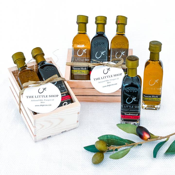 Crate Sampler Sets for wholesale by The Little Shop Of Olive Oils